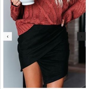 Vici Enzo Faux Suede Skirt